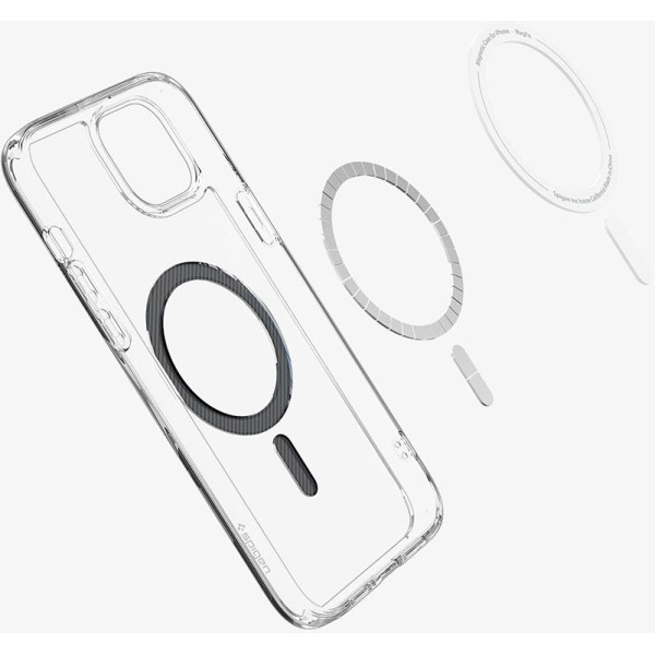 Чохол Spigen для Apple iPhone 15 Ultra Hybrid MagFit, Carbon Fiber