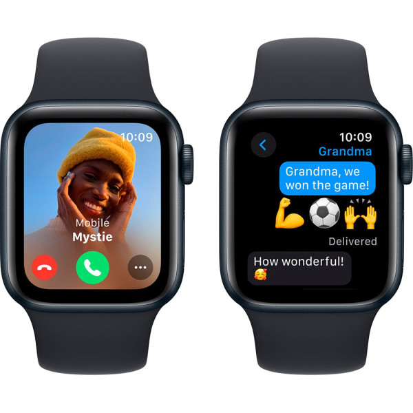 Смартгодинник Apple Watch SE GPS 40mm Midnight Aluminium Case with Midnight Sport Band – S/M