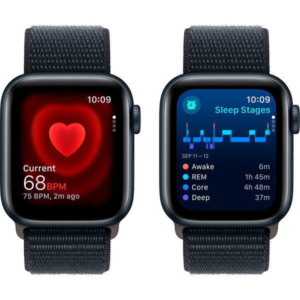 Смартгодинник Apple Watch SE GPS 40mm Midnight Aluminium Case with Midnight Sport Loop