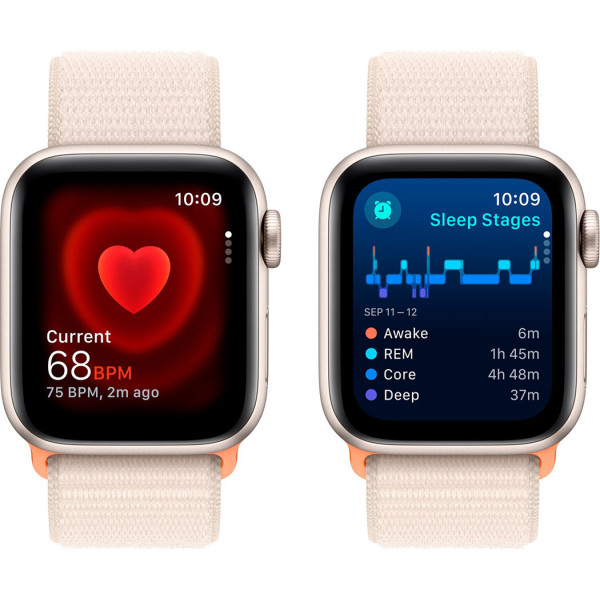 Смартгодинник Apple Watch SE GPS 40mm Starlight Aluminium Case with Starlight Sport Loop