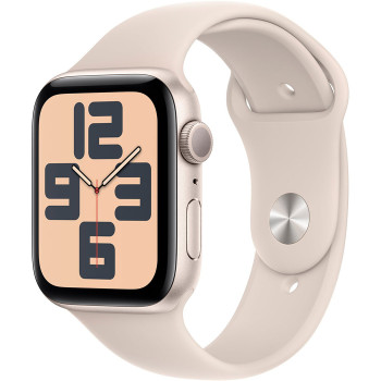 Смартгодинник Apple Watch SE GPS 44mm Starlight Aluminium Case with Starlight Sport Band – M/L