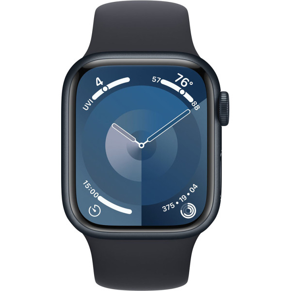 Смартгодинник Apple Watch Series 9 GPS 41mm Midnight Aluminium Case with Midnight Sport Band – S/M