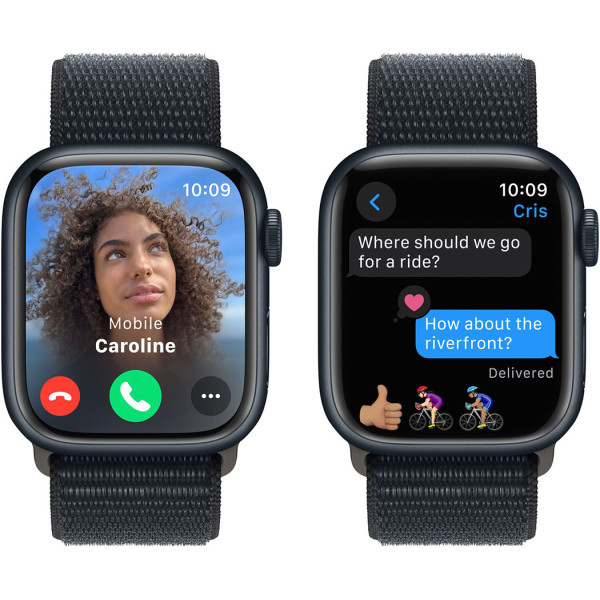 Смартгодинник Apple Watch Series 9 GPS 41mm Midnight Aluminium Case with Midnight Sport Loop