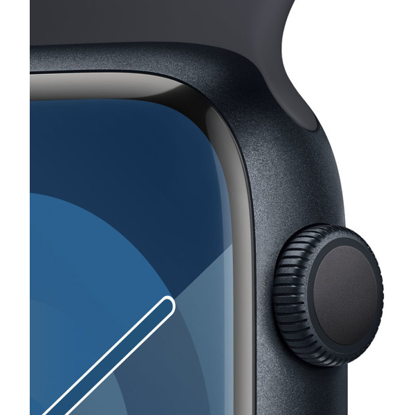 Смартгодинник Apple Watch Series 9 GPS 45mm Midnight Aluminium Case with Midnight Sport Band – S/M